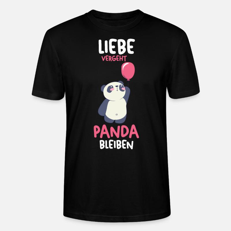 Panda - Stanley/Stella Unisex Bio-T-Shirt CRAFTER - Schwarz