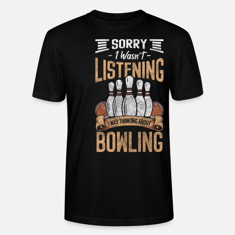 Bowler Bahn Freizeit - Stanley/Stella Unisex Bio-T-Shirt CRAFTER - Schwarz