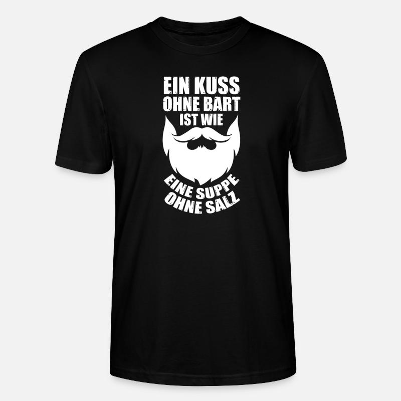 Bärtig Bartträger Schnurrbart Bart - Stanley/Stella Unisex Bio-T-Shirt CRAFTER - Schwarz