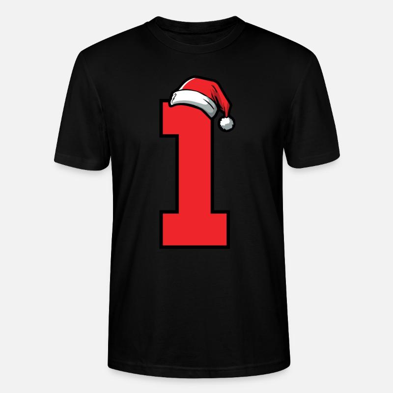 1 numéro de Noël - T-shirt bio CRAFTER Stanley Stella Unisexe - noir
