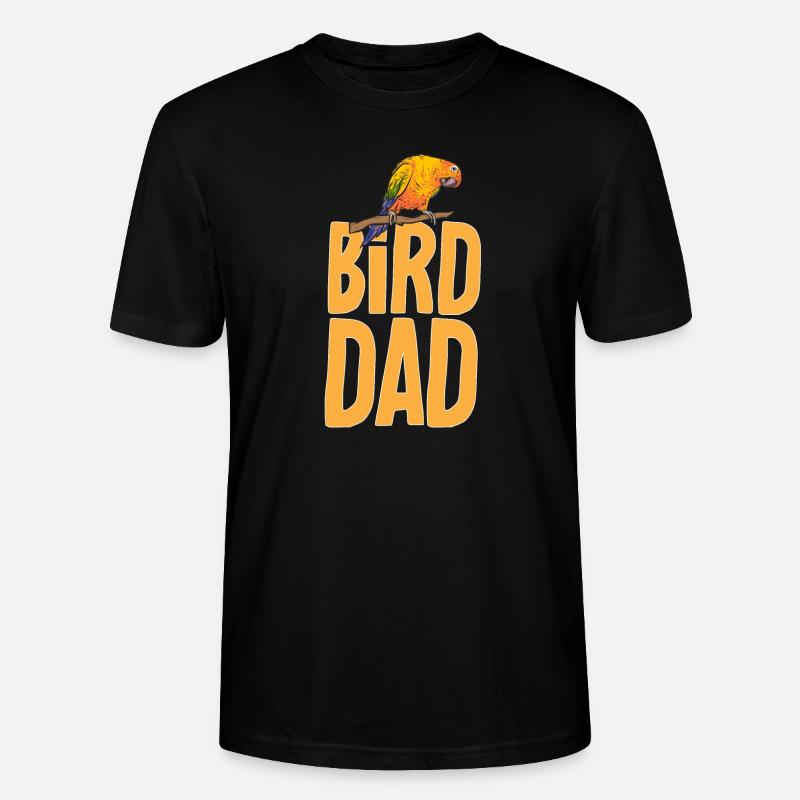 Perruche, Perroquet, Perruche, Oiseau - T-shirt bio CRAFTER Stanley Stella Unisexe - noir