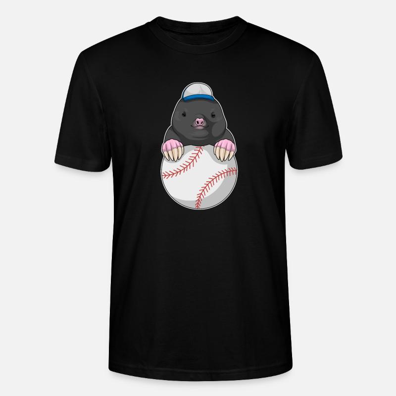 Mole Baseball - T-shirt bio CRAFTER Stanley Stella Unisexe - noir