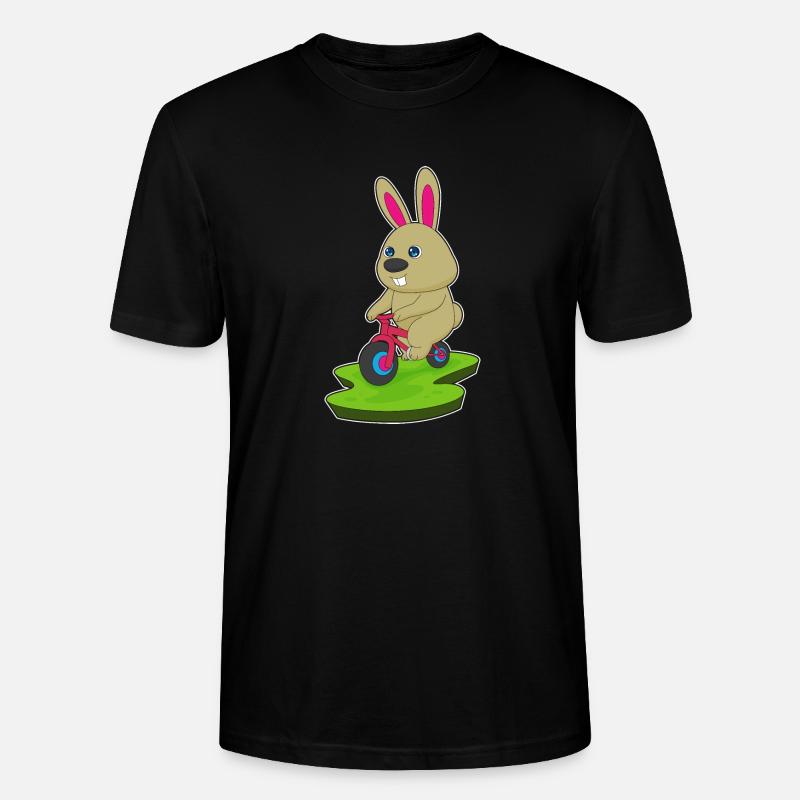 Lapin Vélo - T-shirt bio CRAFTER Stanley Stella Unisexe - noir