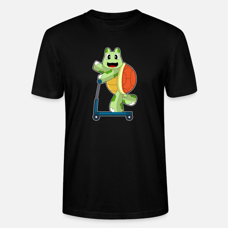 Schildkröte Roller - Stanley/Stella Unisex Bio-T-Shirt CRAFTER - Schwarz