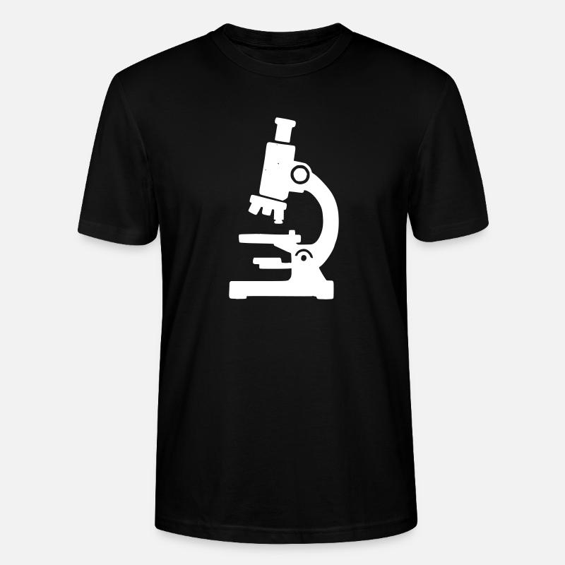 Microscope Silhouette Laboratory - Stanley/Stella CRAFTER Unisex Organic T-Shirt - black