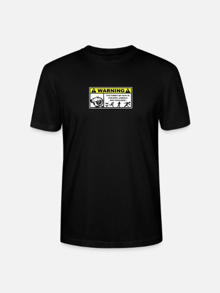 Turbo Race Warning - Stanley/Stella CRAFTER Unisex Organic T-Shirt - black