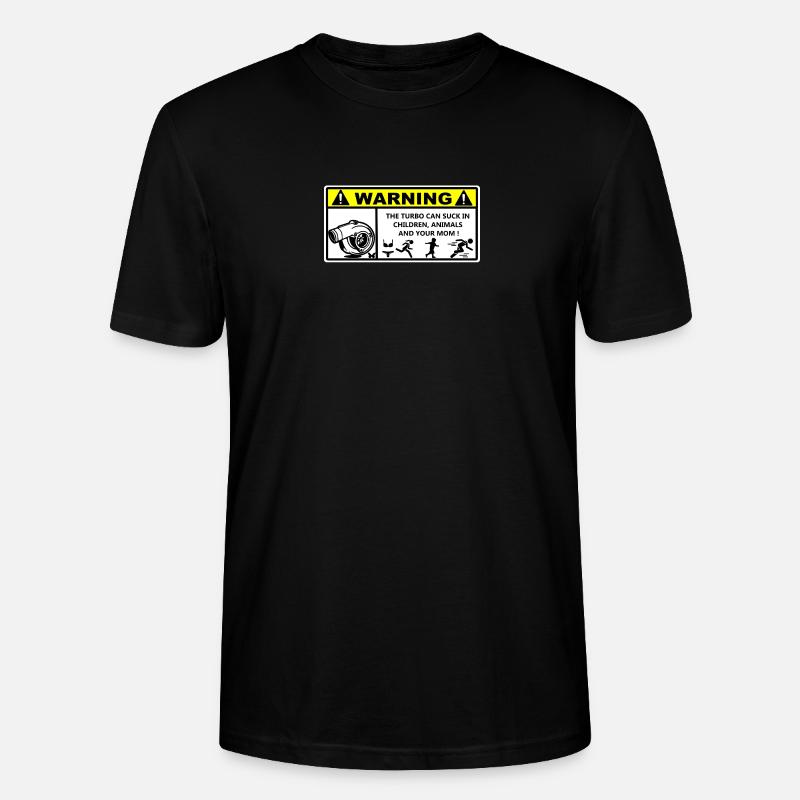 Turbo-Rennwarnung - Stanley/Stella Unisex Bio-T-Shirt CRAFTER - Schwarz