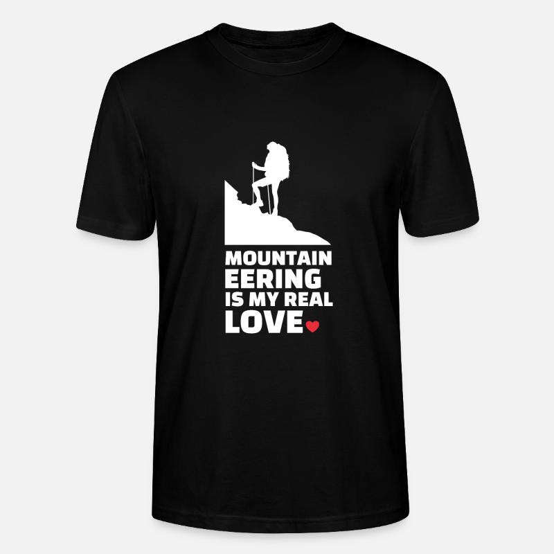 Ich Liebe Bergsteigen - Stanley/Stella Unisex Bio-T-Shirt CRAFTER - Schwarz