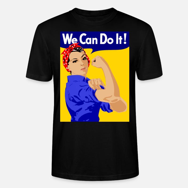 we can do it - Stanley/Stella Unisex Bio-T-Shirt CRAFTER - Schwarz
