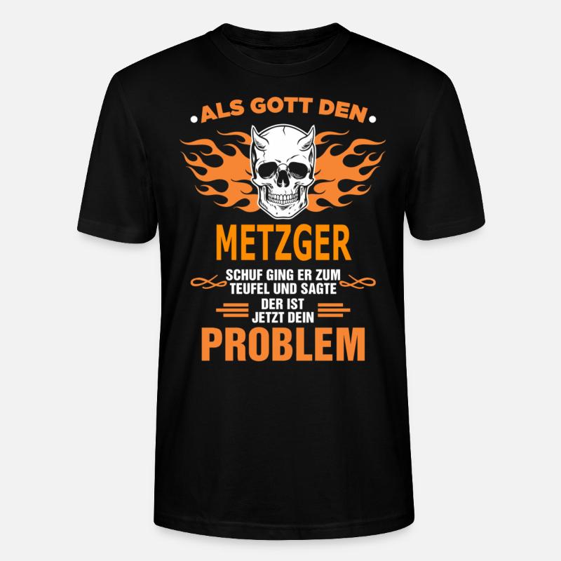 METZGER - Stanley/Stella Unisex Bio-T-Shirt CRAFTER - Schwarz