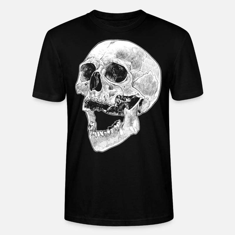 Skull skull bones Gothic - Stanley/Stella CRAFTER Unisex Organic T-Shirt - black
