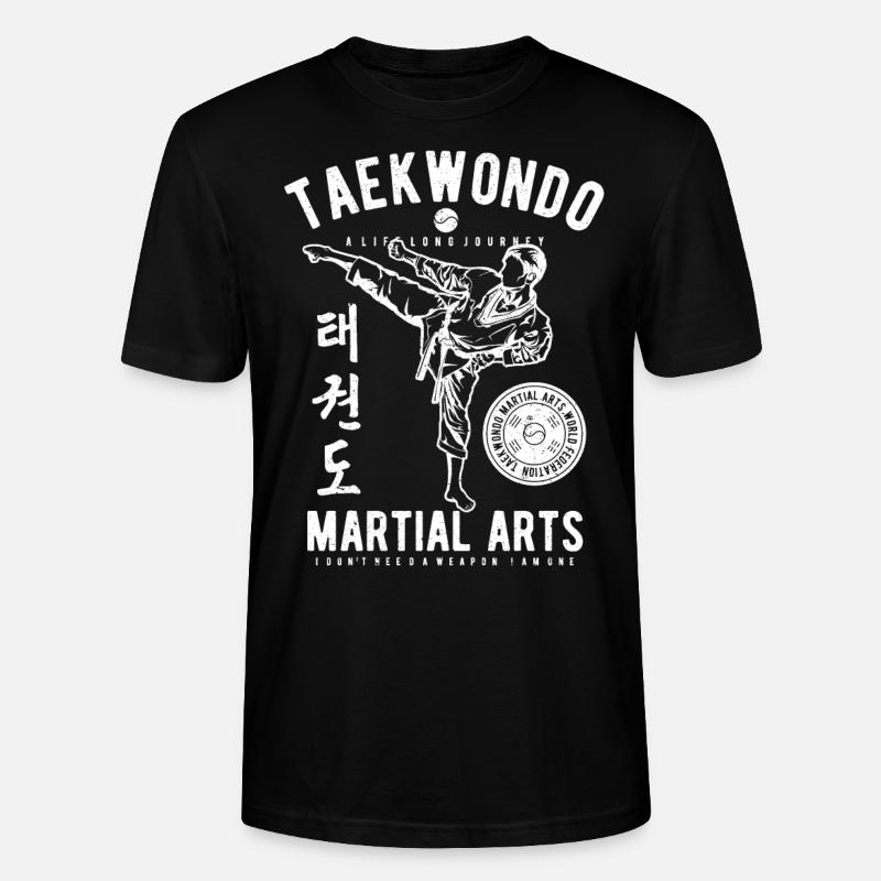 Taekwondo Tae Kwon Do - T-shirt bio CRAFTER Stanley Stella Unisexe - noir