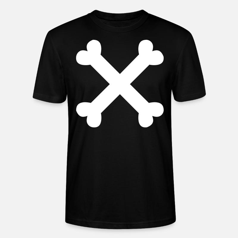 Knochen Kreuz - Stanley/Stella Unisex Bio-T-Shirt CRAFTER - Schwarz