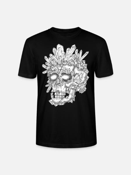 the Crystal Skull - Stanley/Stella CRAFTER Unisex Organic T-Shirt - black