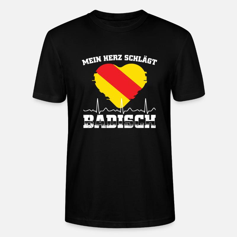 Badische Geschenke | Baden-Württemberg Badner - Stanley/Stella Unisex Bio-T-Shirt CRAFTER - Schwarz