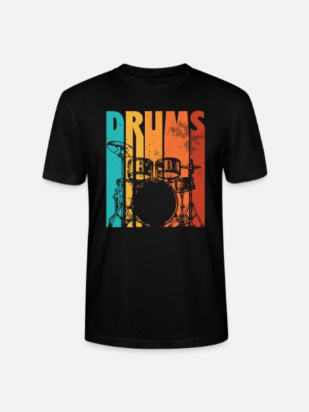 Drummer Drums | Drums drummer gift - Stanley/Stella CRAFTER Unisex Organic T-Shirt - black