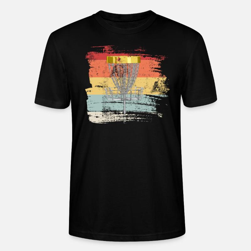 Rétro disc golf - T-shirt bio CRAFTER Stanley Stella Unisexe - noir