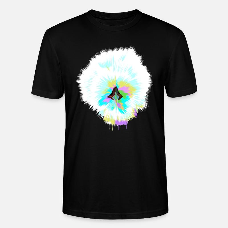 Poulet de soie Splash - T-shirt bio CRAFTER Stanley Stella Unisexe - noir
