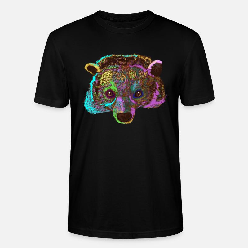 Splash Binturong Marderbär - Stanley/Stella Unisex Bio-T-Shirt CRAFTER - Schwarz
