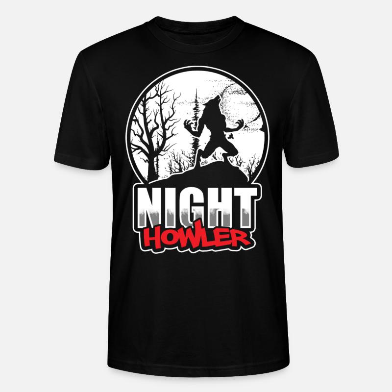 Wolf Halloween Märchen - Stanley/Stella Unisex Bio-T-Shirt CRAFTER - Schwarz