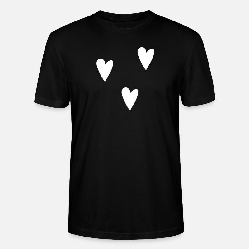 herzen Herz - Stanley/Stella Unisex Bio-T-Shirt CRAFTER - Schwarz