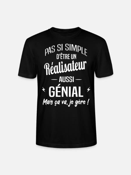Réalisateur - T-shirt bio CRAFTER Stanley Stella Unisexe - noir