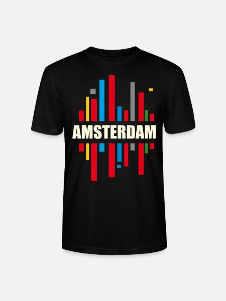 Amsterdam - Stanley/Stella CRAFTER Unisex Organic T-Shirt - black