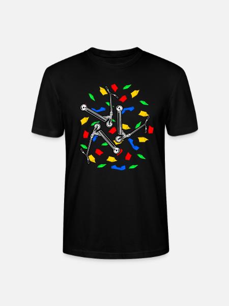Stunt Scooter Trick Roller Tretroller Skatepark - Stanley/Stella CRAFTER Unisex Organic T-Shirt - black