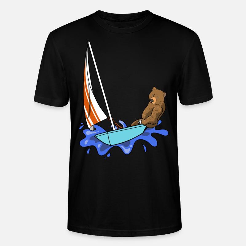 Seglen Segelboot Segler - Stanley/Stella Unisex Bio-T-Shirt CRAFTER - Schwarz