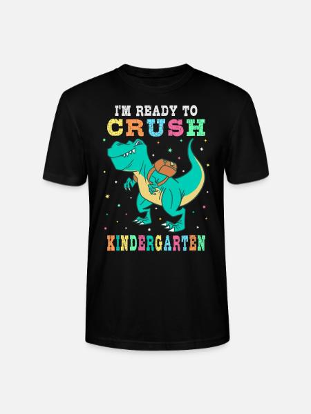 Ready to crush kindergarten - Stanley/Stella CRAFTER Unisex Organic T-Shirt - black
