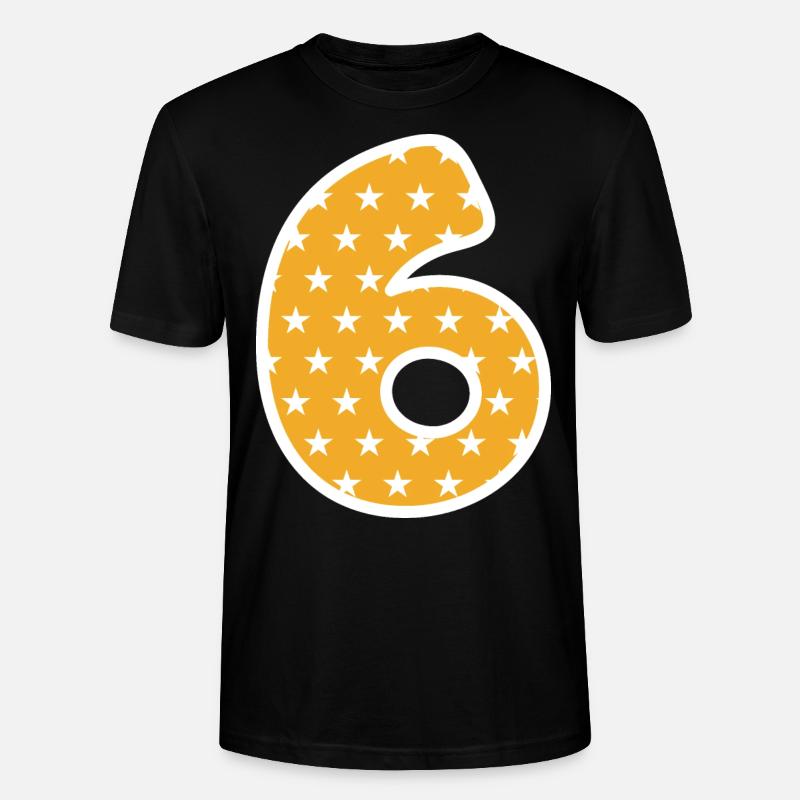 Sechs - Stanley/Stella Unisex Bio-T-Shirt CRAFTER - Schwarz