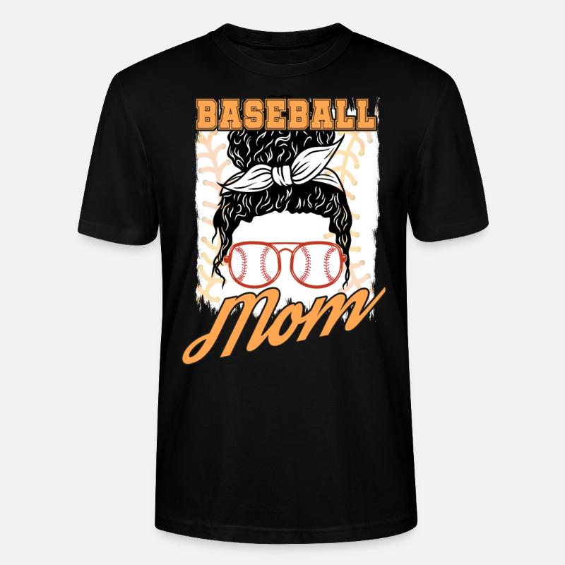 Baseball Mama - Stanley/Stella Unisex Bio-T-Shirt CRAFTER - Schwarz