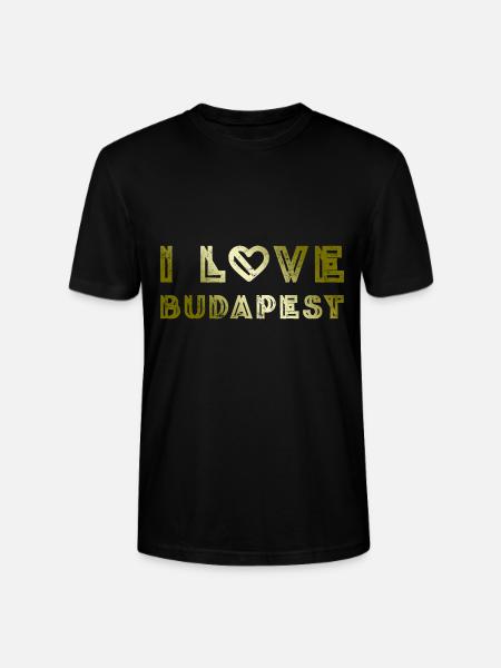 J’aime Budapest - T-shirt bio CRAFTER Stanley Stella Unisexe - noir