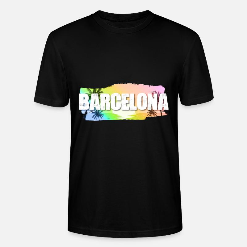 Barcelone - T-shirt bio CRAFTER Stanley Stella Unisexe - noir