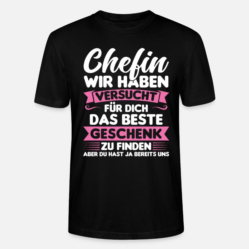 Chef Chefin Geschenk - Stanley/Stella Unisex Bio-T-Shirt CRAFTER - Schwarz