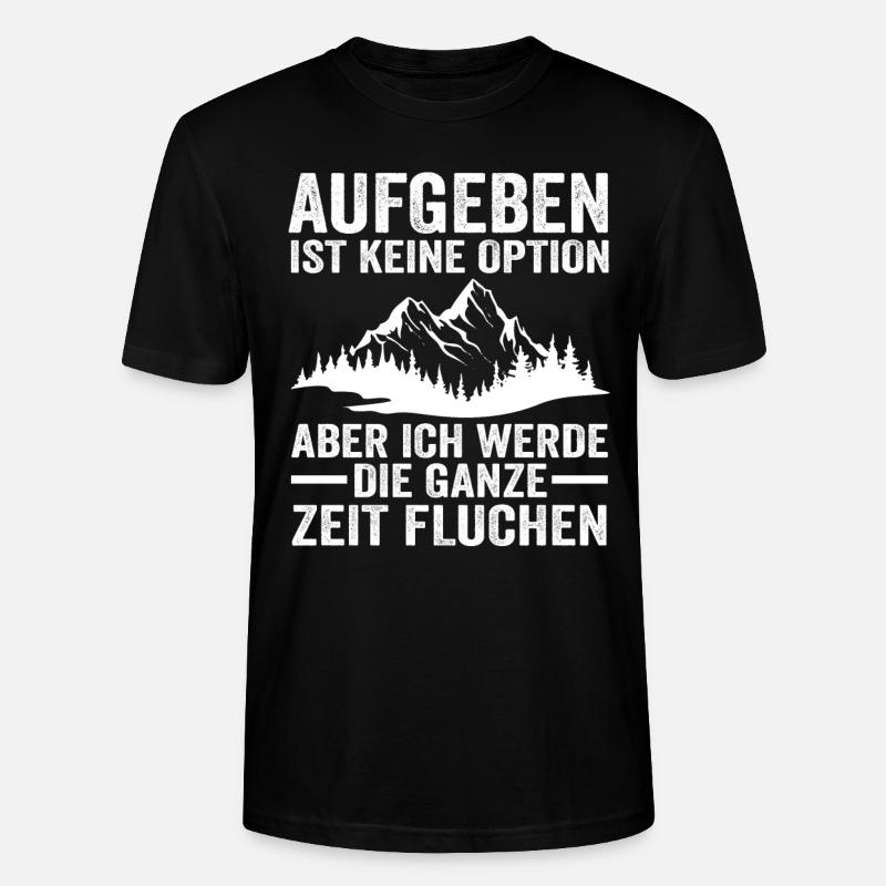 Wandern Berge Bergsteiger Geschenk - Stanley/Stella Unisex Bio-T-Shirt CRAFTER - Schwarz