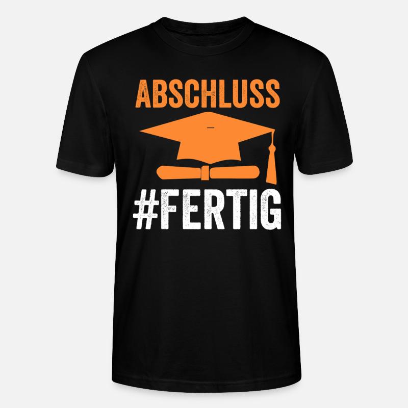 Abschluss Prüfung Absolvent Geschenk - Stanley/Stella Unisex Bio-T-Shirt CRAFTER - Schwarz
