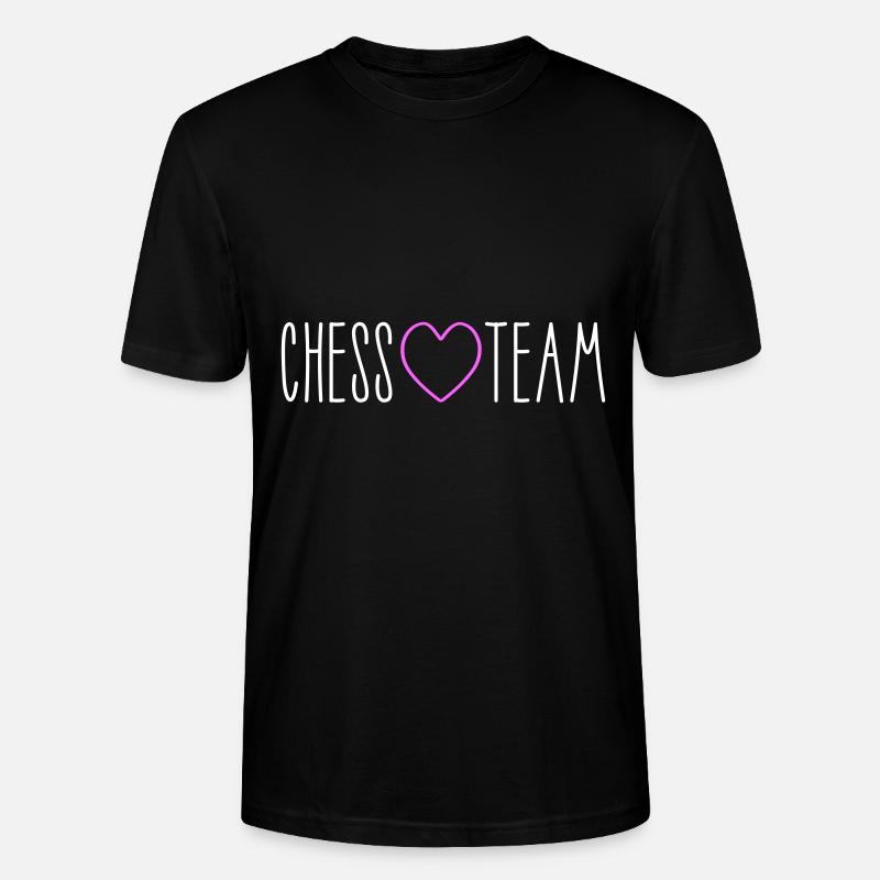 Chess Team Herz - Stanley/Stella Unisex Bio-T-Shirt CRAFTER - Schwarz