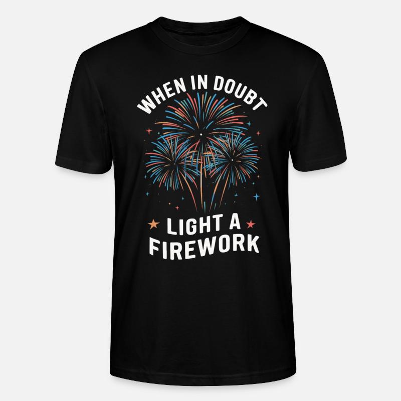 Pyrotechniker Feuerwerk Pyrotechnik - Stanley/Stella Unisex Bio-T-Shirt CRAFTER - Schwarz