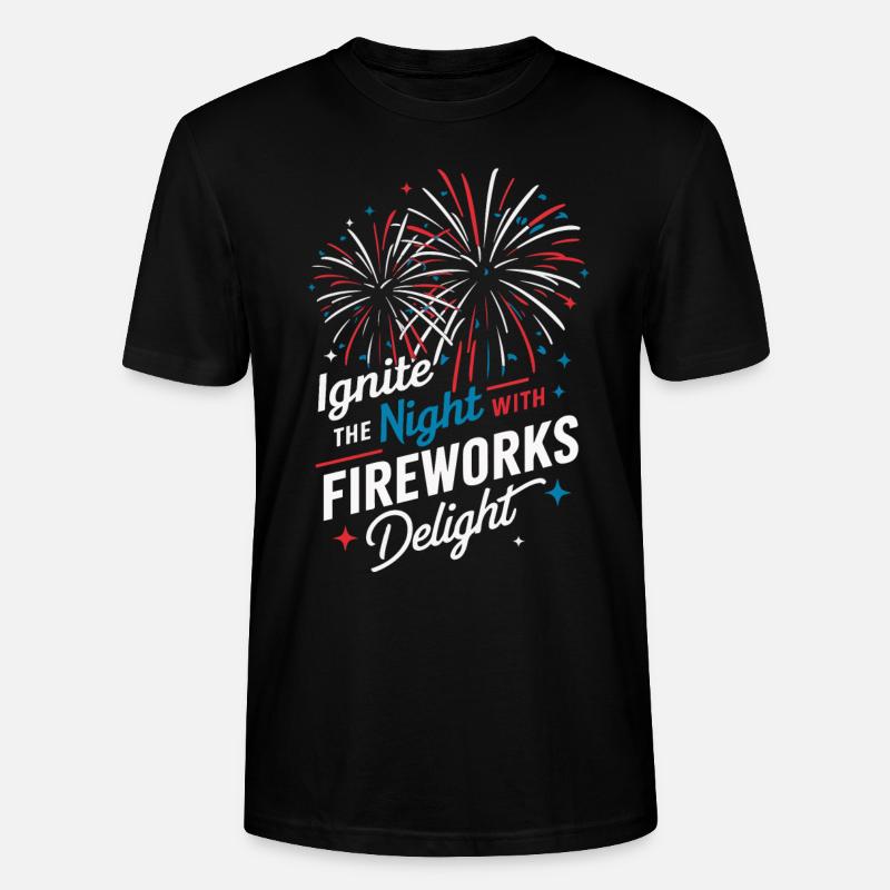 Pyrotechnie Feux d’artifice Pyrotechnie - T-shirt bio CRAFTER Stanley Stella Unisexe - noir