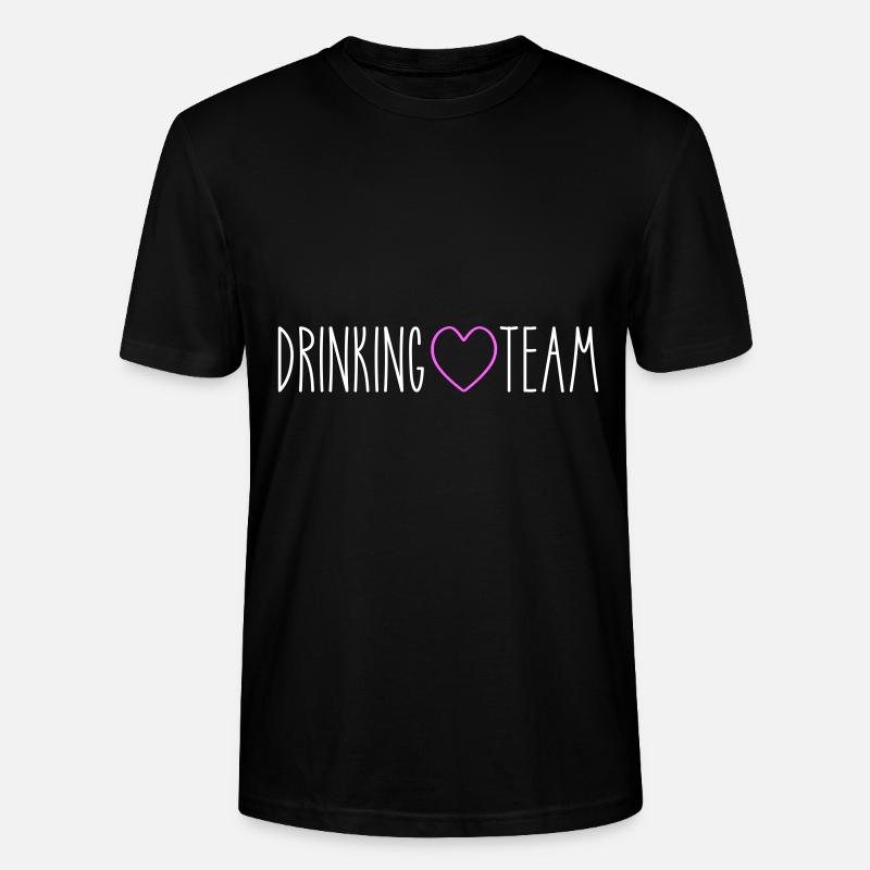 Boire du cœur d’équipe - T-shirt bio CRAFTER Stanley Stella Unisexe - noir