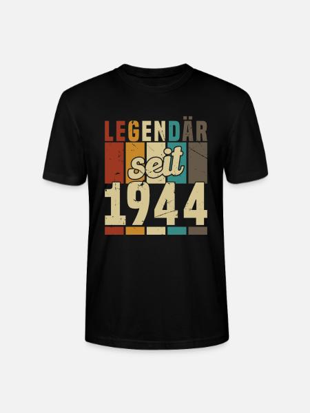 Legend since 1944 Birthday Retro - Stanley/Stella CRAFTER Unisex Organic T-Shirt - black