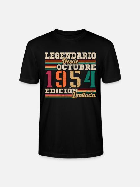 Legendary since 1954 October - Stanley/Stella CRAFTER Unisex Organic T-Shirt - black