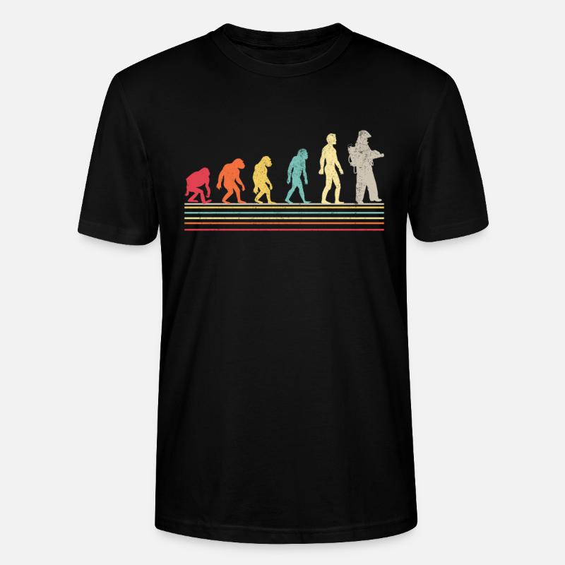 Evolution Pompiers Joueurs Pompiers - T-shirt bio CRAFTER Stanley Stella Unisexe - noir
