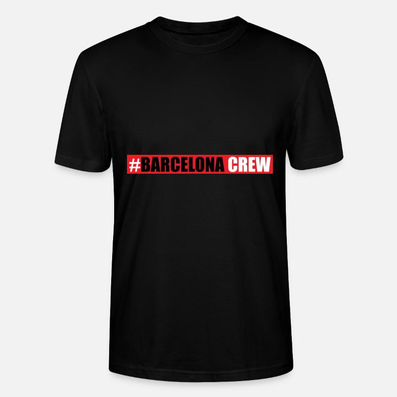 Équipage de Barcelone - T-shirt bio CRAFTER Stanley Stella Unisexe - noir