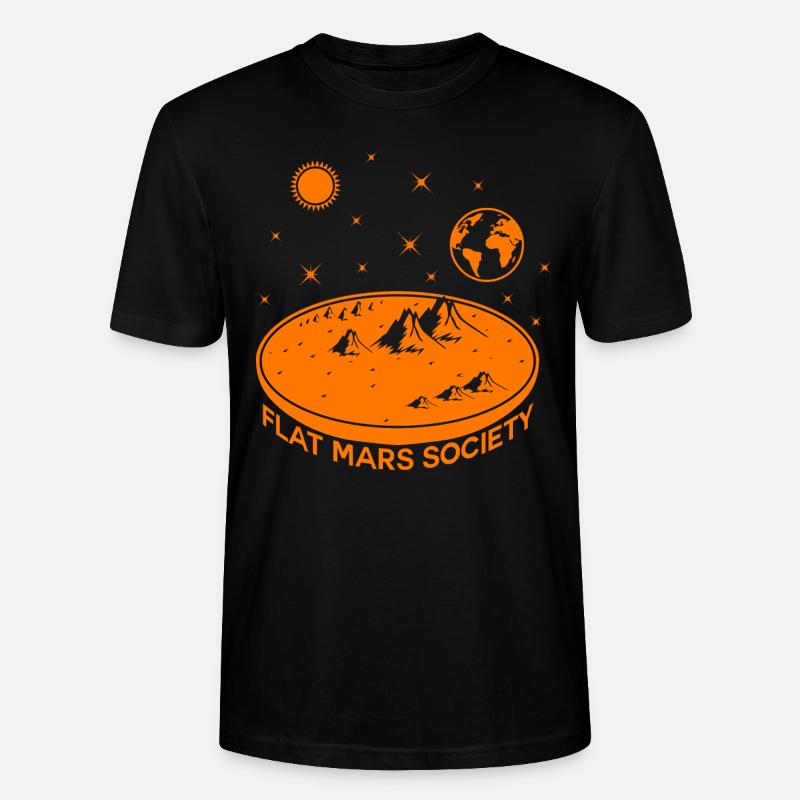 Graphique flat mars society - T-shirt bio CRAFTER Stanley Stella Unisexe - noir