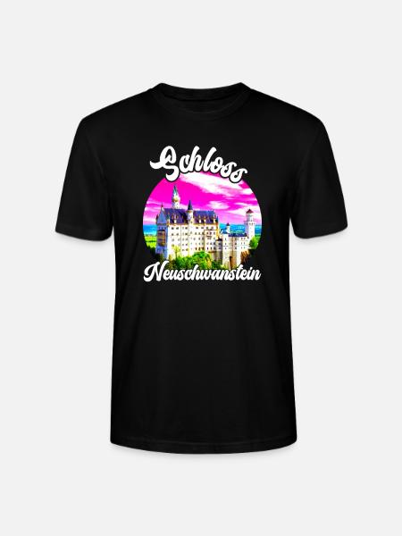 Bayern Schloss Neuschwanstein Deutschland - Stanley/Stella Unisex Bio-T-Shirt CRAFTER - Schwarz