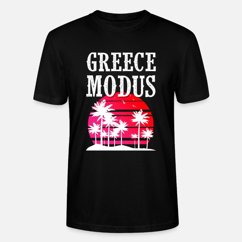 Mode Grèce - T-shirt bio CRAFTER Stanley Stella Unisexe - noir