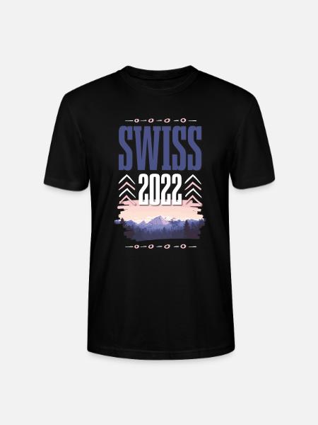 Swiss 2022 - Stanley/Stella CRAFTER Unisex Organic T-Shirt - black