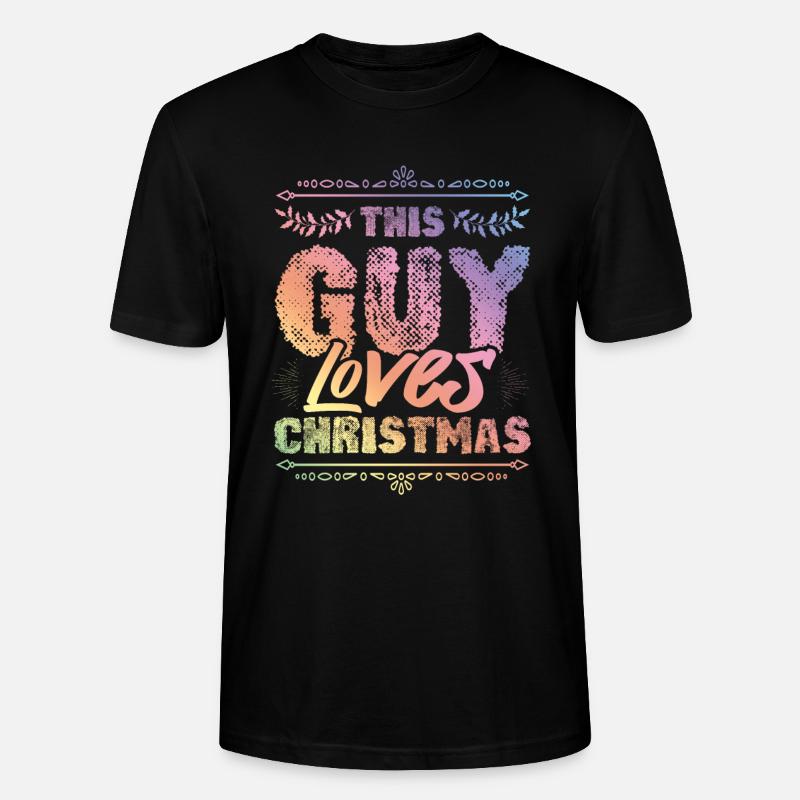 Loves Christmas - Stanley/Stella Unisex Bio-T-Shirt CRAFTER - Schwarz
